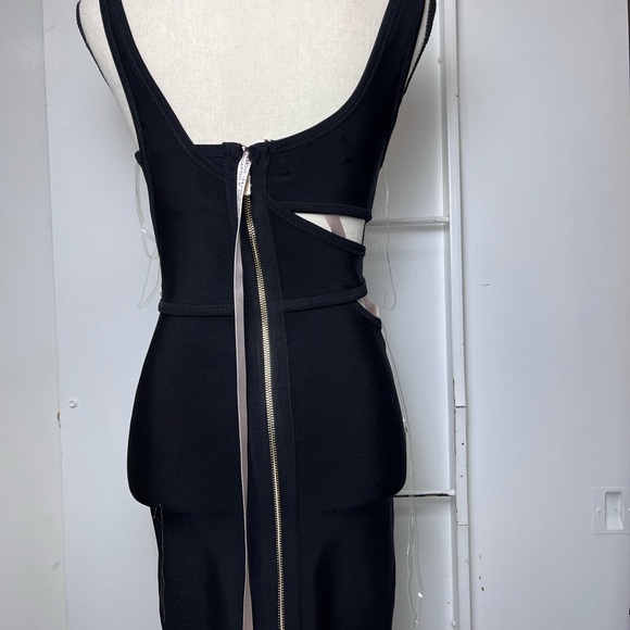 House of CB Miya Black Bandage Cut Out Dress S - Picture 3 of 9